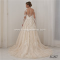 Fashion Ladies White Sleeveless Lace Straps Bridal Sexy V neck bridal frock wedding dress gown
